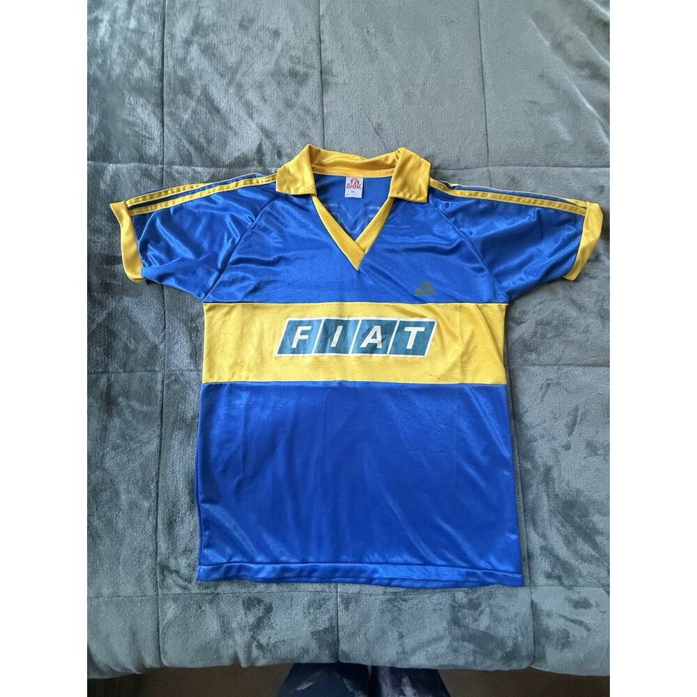 Vintage Bruni Boca Juniors Fiat Sevel Early 90s Home Jersey Size 42